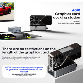 AOOSTAR AG01 & AG02 eGPU Dock with Oculink Port/USB4