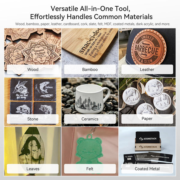 ATOMSTACK Swift Mini 3W Laser Engraver – Beginner-Friendly Desktop Engraving Machine