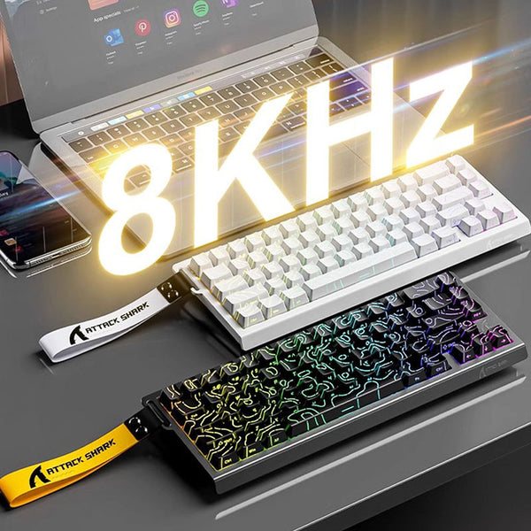 ATTACK SHARK X68 HE Wired Gaming Keyboard Rapid Trigger Magnetic Switch
