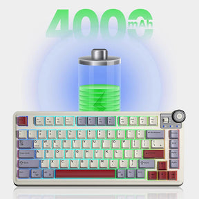 AULA AU75 Gasket 3 in 1 Wireless Mechanical Keyboard Creamy Keyboard