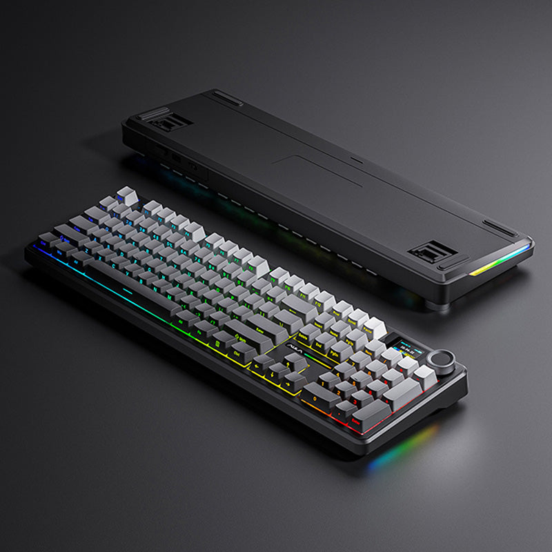 AULA F108 Pro Tri-mode LCD Display Mechanical Keyboard - WhatGeek