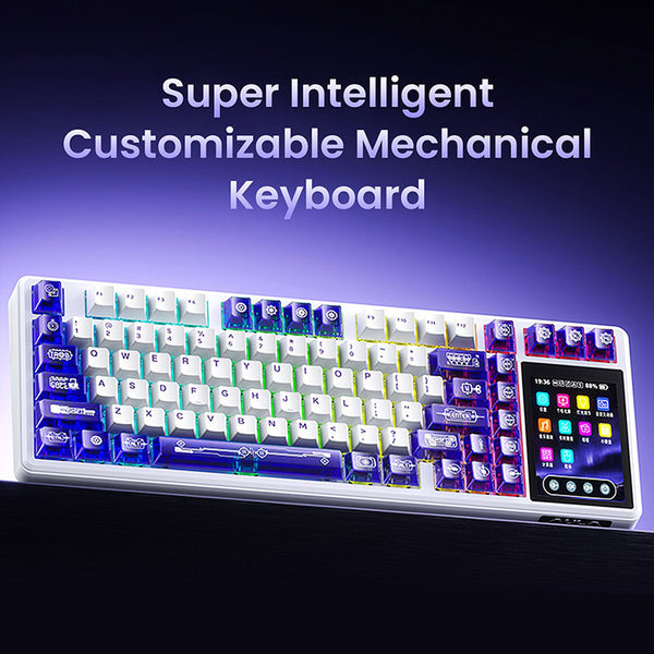 AULA L99 Tri-mode Mechanical Keyboard with 3.98" Smart Touchscreen