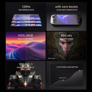 AYN Odin 2 Portal Handheld Game Console OLED Touchscreen Ergonomic Grip