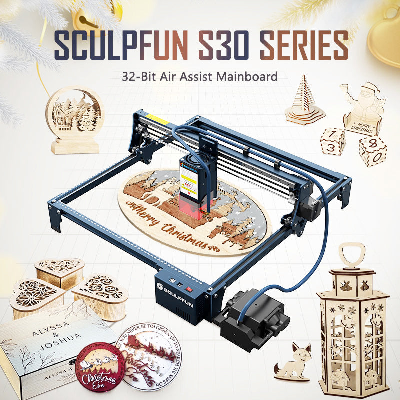 SCULPFUN S30 Pro เครื่องแกะสลักเลเซอร์เครื่องช่วยอัตโนมัติ