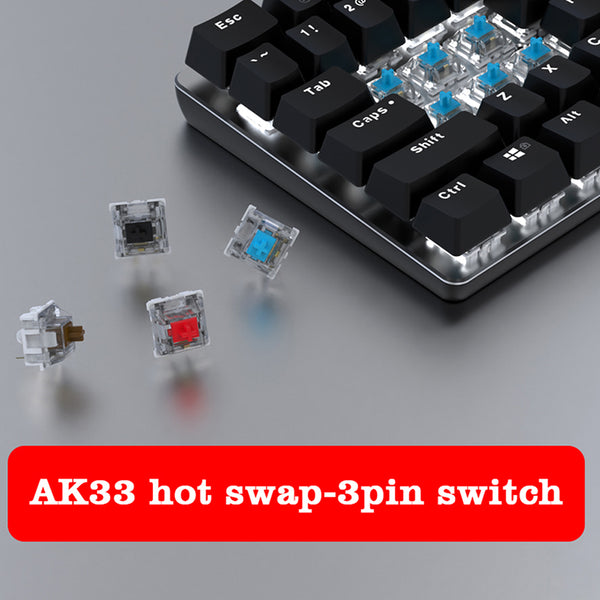 Ajazz AK33 핫스왑 기계식 키보드