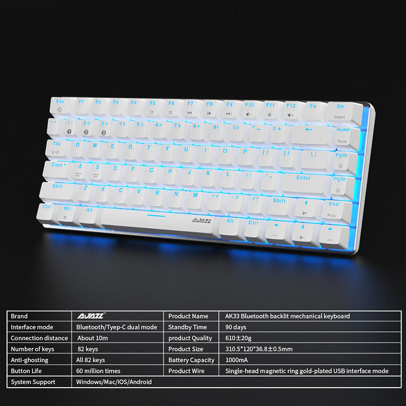 Ajazz AK33 Mechanical Keyboard - WhatGeek
