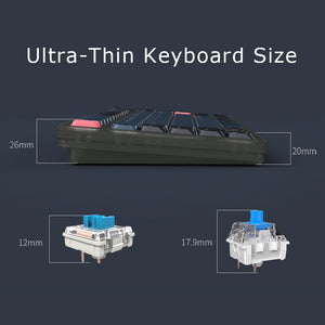 Ajazz AK832 Pro Low Profile Mechanical Keyboard