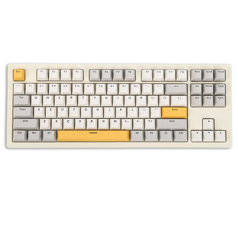 Ajazz AKC087 Kabellose mechanische Tastatur mit „Tausendschichtigem, klarem“ Strukturdesign