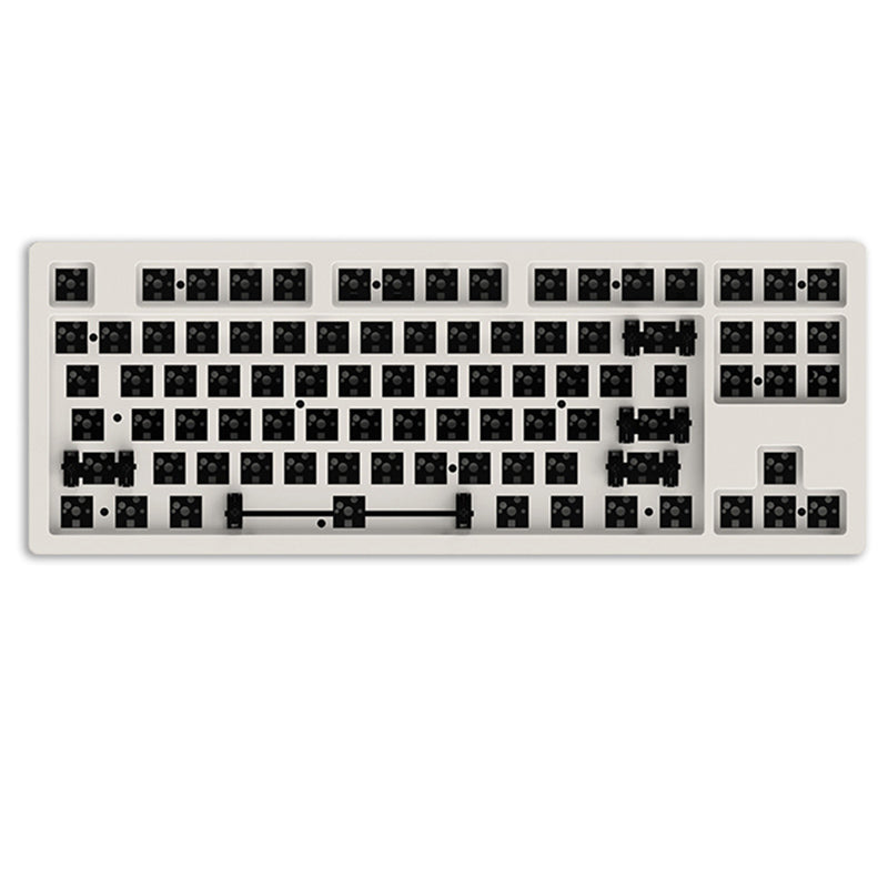 Ajazz AKC087 Kabellose mechanische Tastatur mit „Tausendschichtigem, klarem“ Strukturdesign