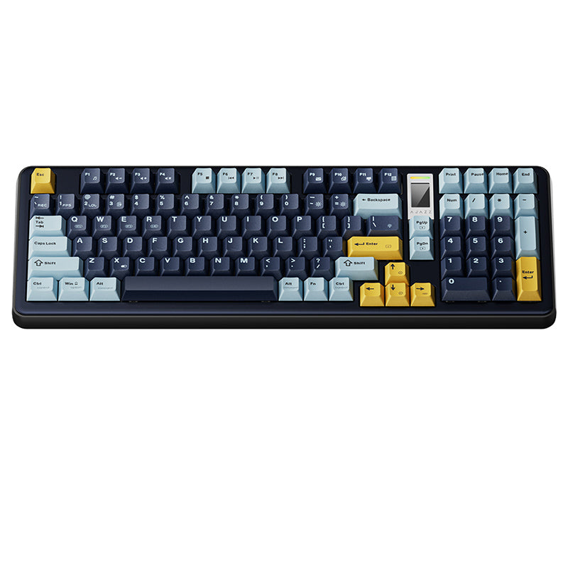 Ajazz_AC100_Aluminum_Wireless_Mechanical_Keyboard_Blue_Yellow_2