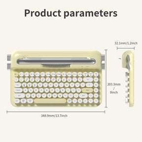Ajazz AF84 Dual-Mode Typewriter Membrane Keyboard Retro Style