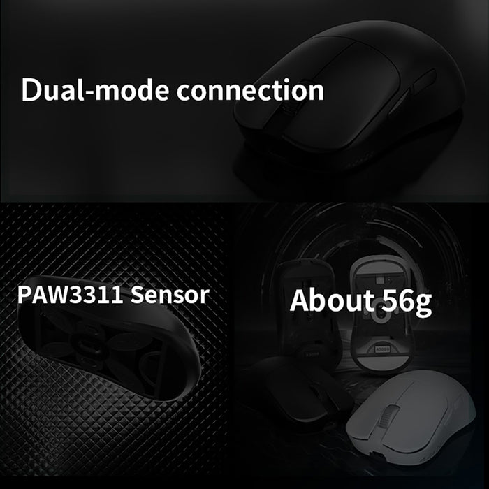 Ajazz AJ099 PAW3311 Dual-Mode Wireless Mouse - WhatGeek