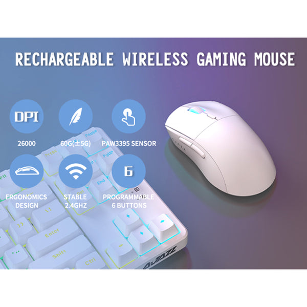 Ajazz AJ139 PRO 3395 Dual-Mode Wireless Gaming Mouse