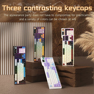 Ajazz AK35I V4 Tri-Mode Mechanical Keyboard TFT Color Screen 10000mAh Battery