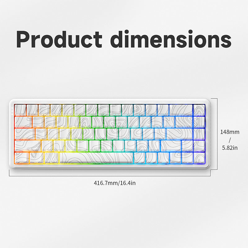 Ajazz AK680 MAX Magnetic Switch Wired Gaming Keyboard - WhatGeek