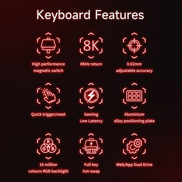 Ajazz AK680 MAX Magnetic Switch Wired Gaming Keyboard