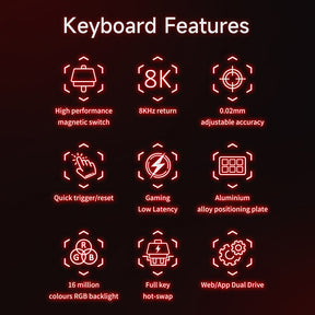Ajazz AK680 MAX Magnetic Switch Wired Gaming Keyboard