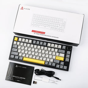 Ajazz AK820 Pro Mechanical Keyboard Creamy Keyboard