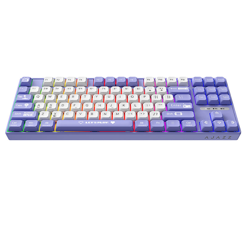 Ajazz AK870MC Rainbow Backlit Mechanical Keyboard - Thumbnail 3