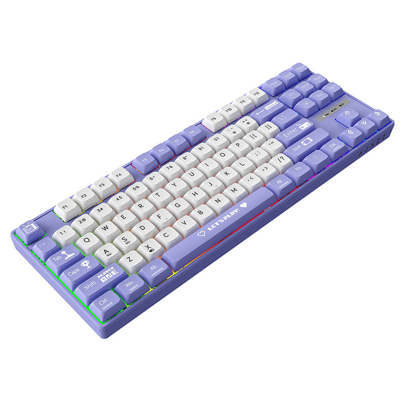 Ajazz AK870MC Rainbow Backlit Mechanical Keyboard - Thumbnail 5