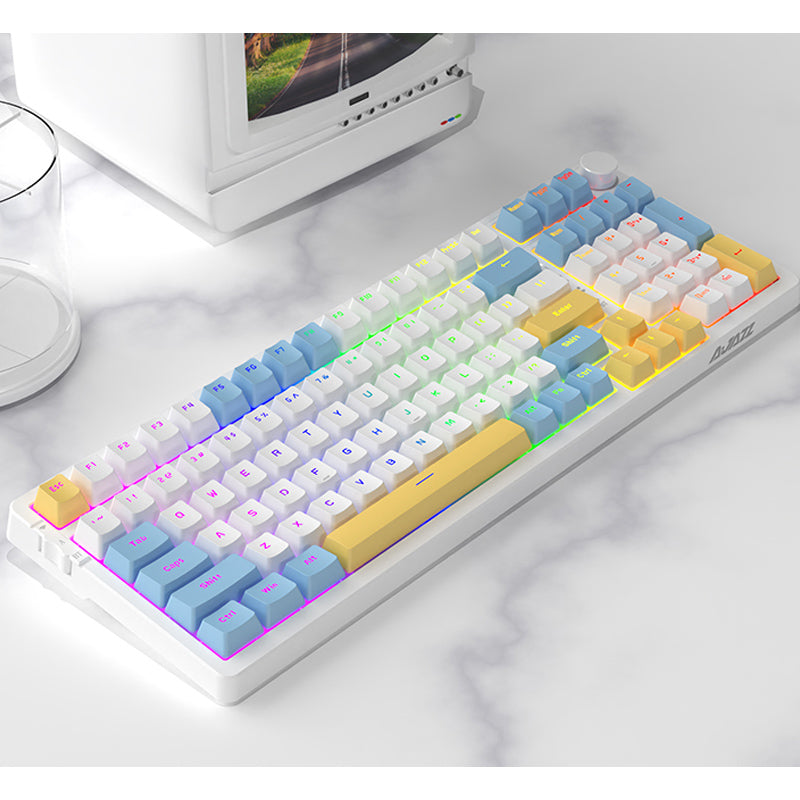 Ajazz_AK992_Summer_Blue_Wireless_Mechanical_Keyboard_22