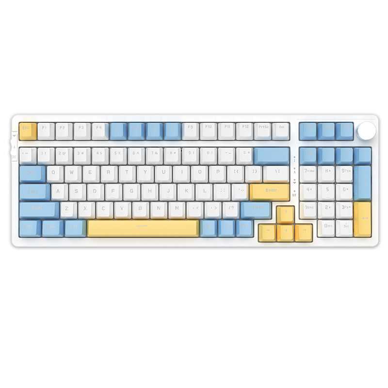 Ajazz_AK992_Summer_Blue_Wireless_Mechanical_Keyboard_2