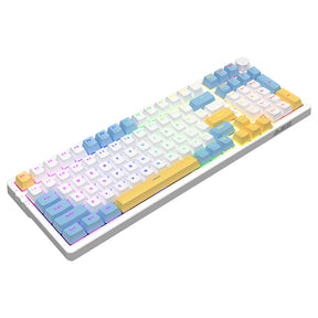 Ajazz AK992 Summer Blue Wireless Mechanical Keyboard