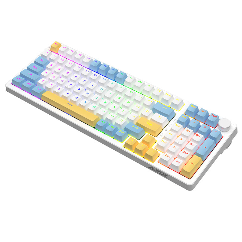 Ajazz_AK992_Summer_Blue_Wireless_Mechanical_Keyboard_6