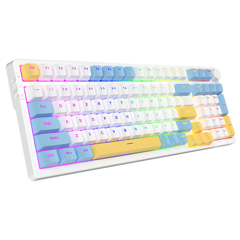 Ajazz_AK992_Summer_Blue_Wireless_Mechanical_Keyboard_7