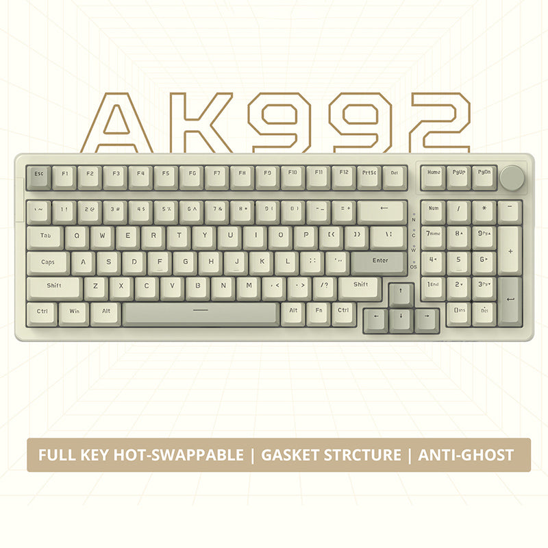 Ajazz AK992 ホットスワップ対応メカニカル キーボード