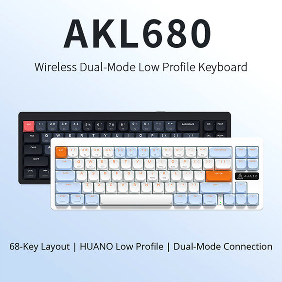 Ajazz AKL680 Kabellose mechanische Low-Profile-Tastatur