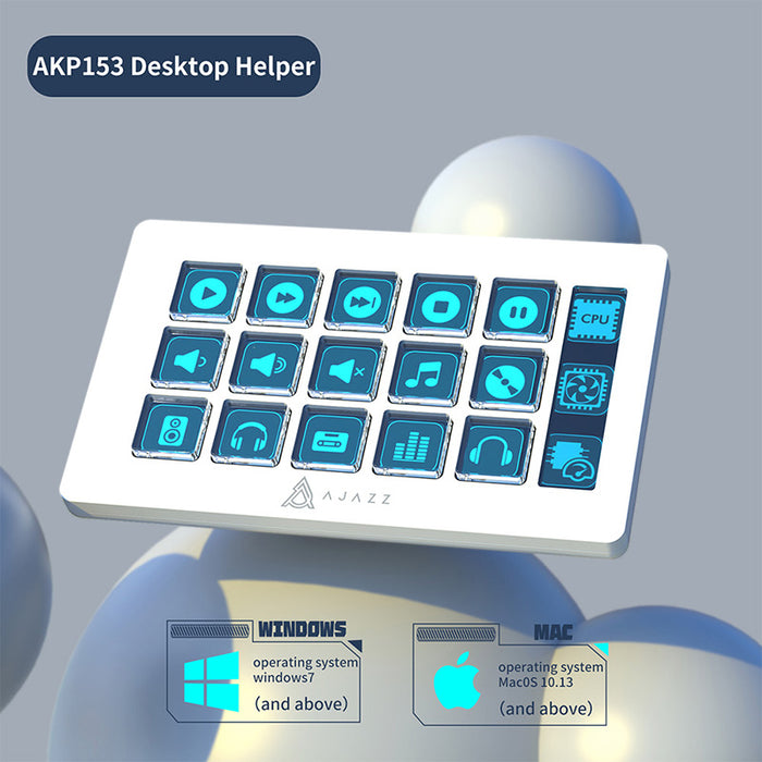 Ajazz AKP153e Stream Deck Desk Helper LCD Studio Controller - WhatGeek