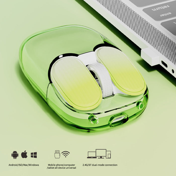 Ajazz I069 Transparent RGB Wireless Mouse - WhatGeek