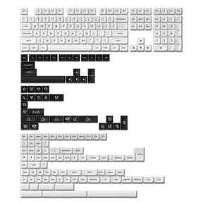 Akko Black On White Keycap Set MDA Profile 227 Keys