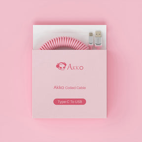 Akko Coiled Cable Pink