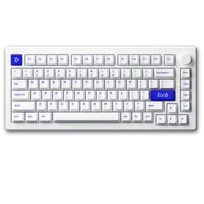 Akko MOD007 PC Blue on White Wired Mechanical Keyboard