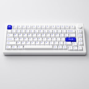 Akko MOD007 PC Blue on White Wired Mechanical Keyboard