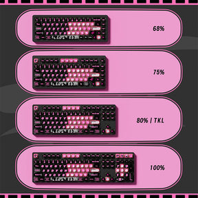 Akko Pink Phantom Keycap Set MOA Profile 139 keys
