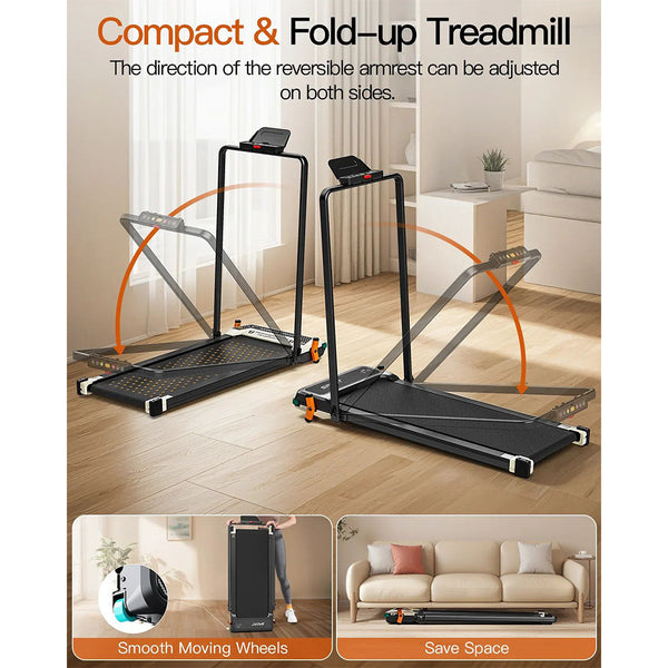 Akluer 520A-B Dual-Sided Walking Pad with Handle