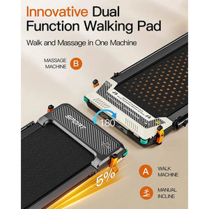 Akluer 520A-B Dual-Sided Walking Pad with Handle