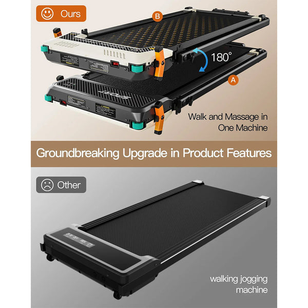 Akluer 520A-B Dual-Sided Walking Pad with Handle