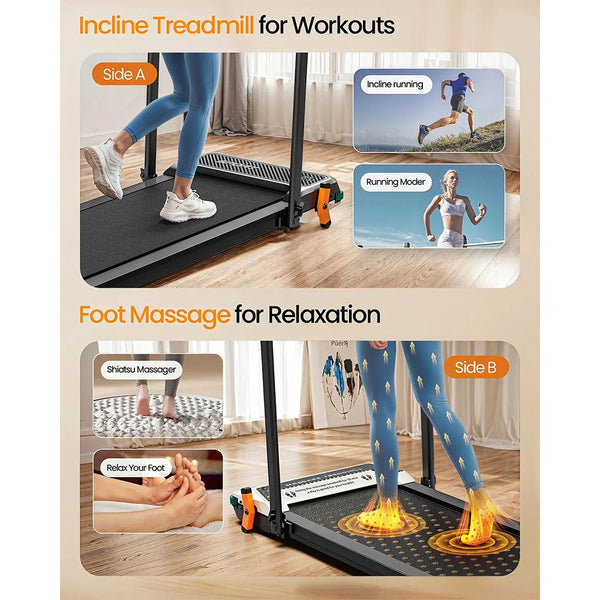 Akluer 520A-B Dual-Sided Walking Pad with Handle