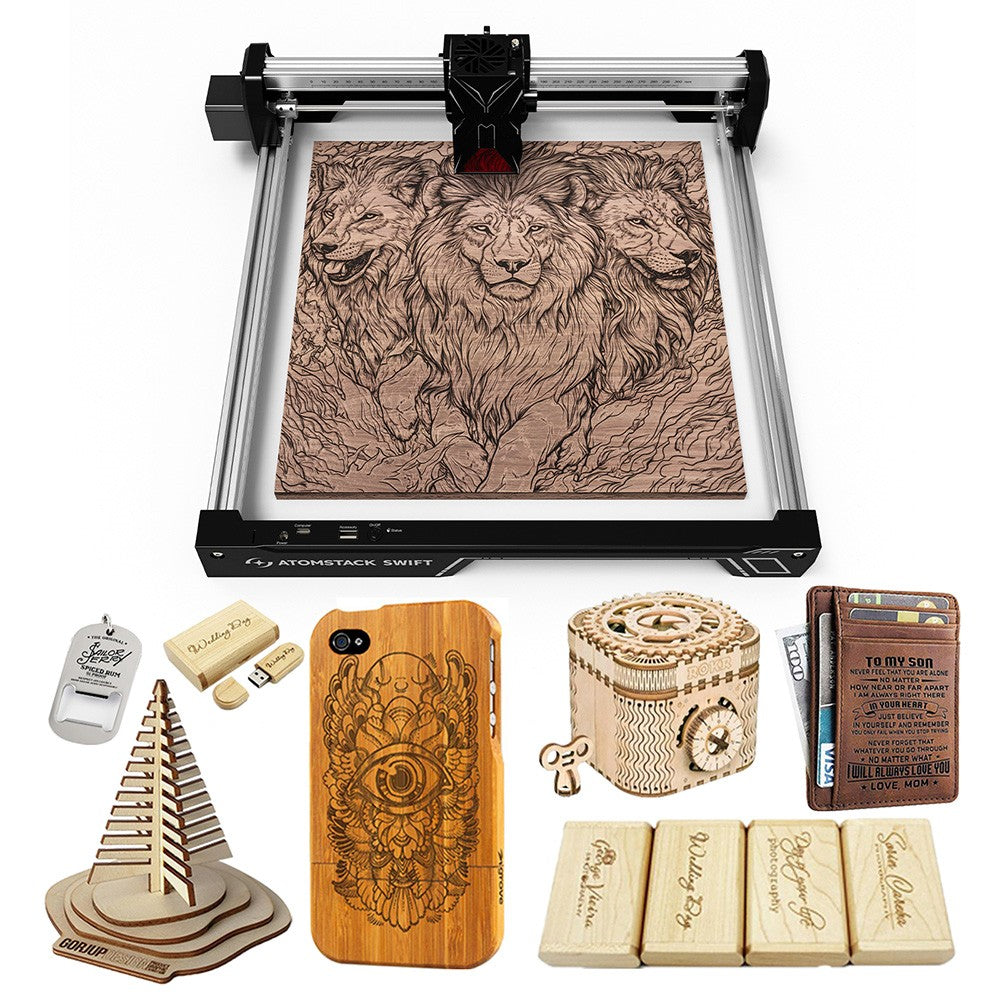 AtomStack Swift Laser Engraver 7W 12W for Home Creators - WhatGeek