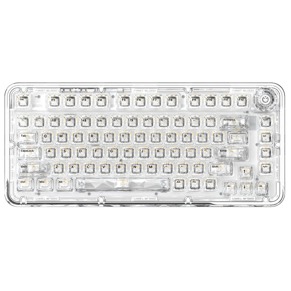 WhatGeek x FirstBlood B81 Crystal Transparent Wireless Mechanical Keyboard