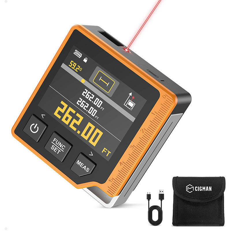 CIGMAN CD-80 3-in-1 Laser Tape Measure 80M