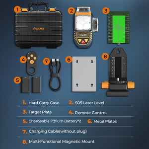 CIGMAN CM-S05 12-Line Laser Level with Gesture & App Control