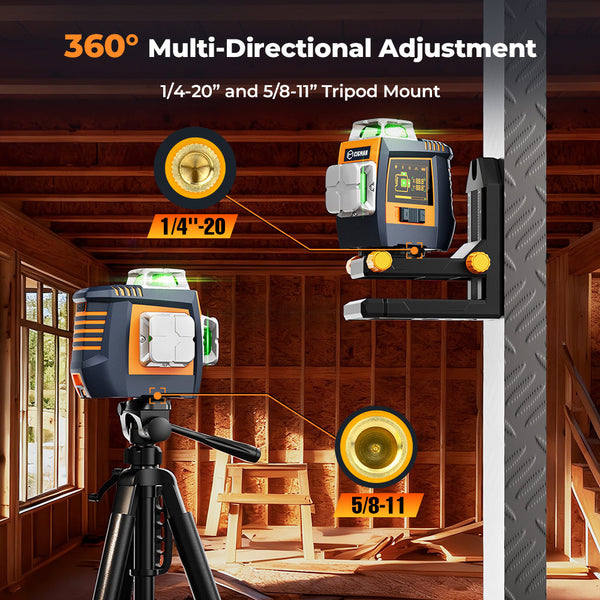 CIGMAN CM-S05 12-Line Laser Level with Gesture & App Control