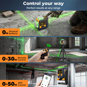 CIGMAN CM-S05 12-Line Laser Level with Gesture & App Control