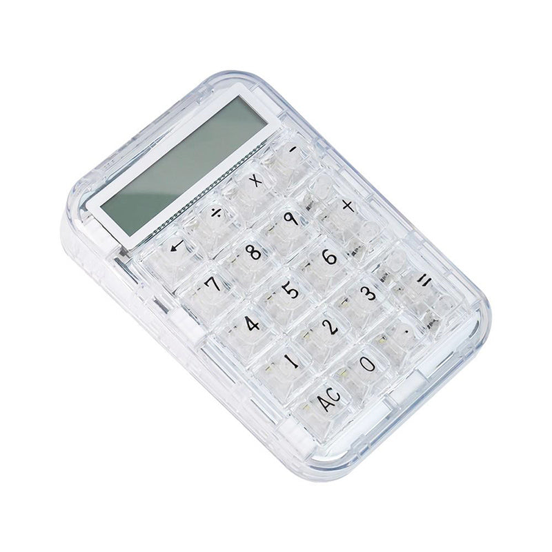CoolKiller PolarBear 2-in-1 transparenter Taschenrechner und mechanische Tastatur mit Nummernblock