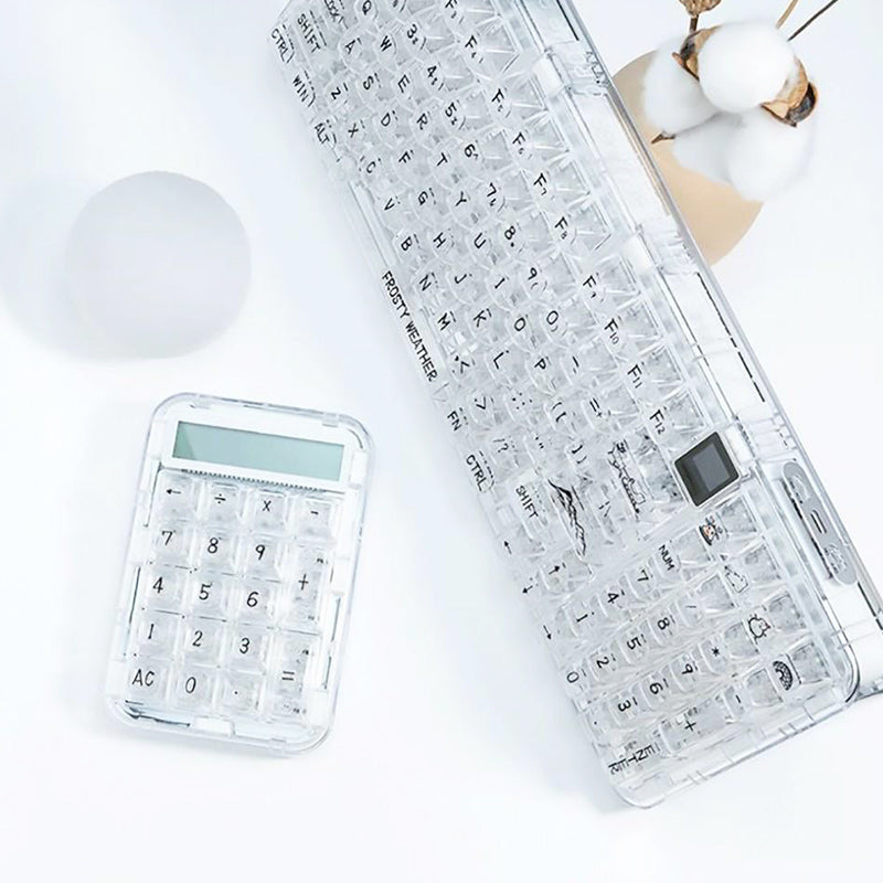 CoolKiller PolarBear 2 in-1 Transparent Calculator & Number Pad Mechanical Keyboard